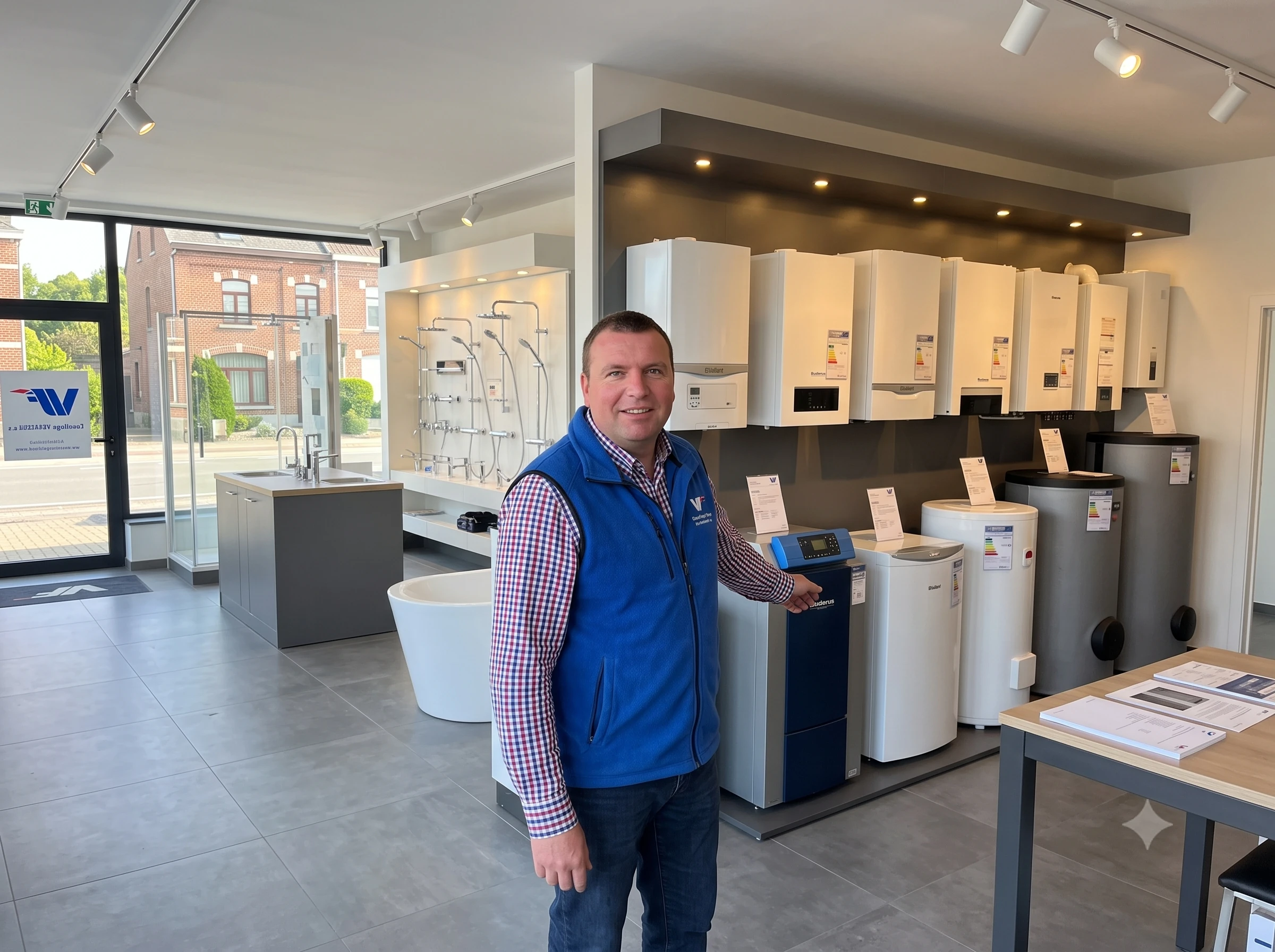 Magasin et showroom Chauffage Vermeiren à Gosselies