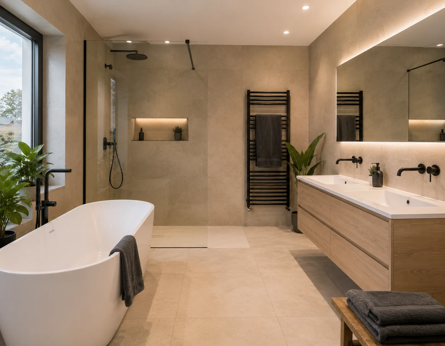 Création d’une salle de bain moderne à Montigny-le-Tilleul