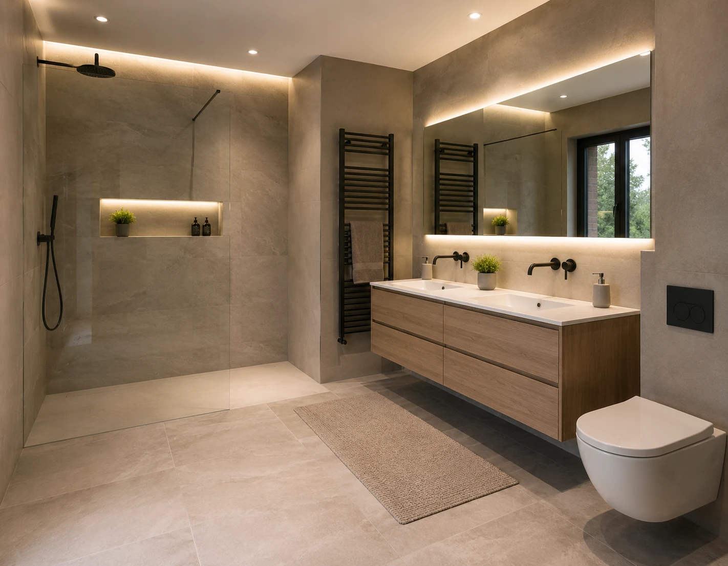 Rénovation d’une salle de bain familiale haut de gamme à Fleurus