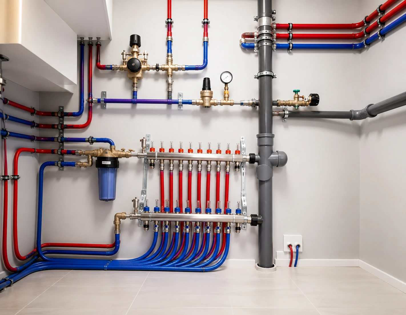 Installation sanitaire neuve dans une maison à Farciennes