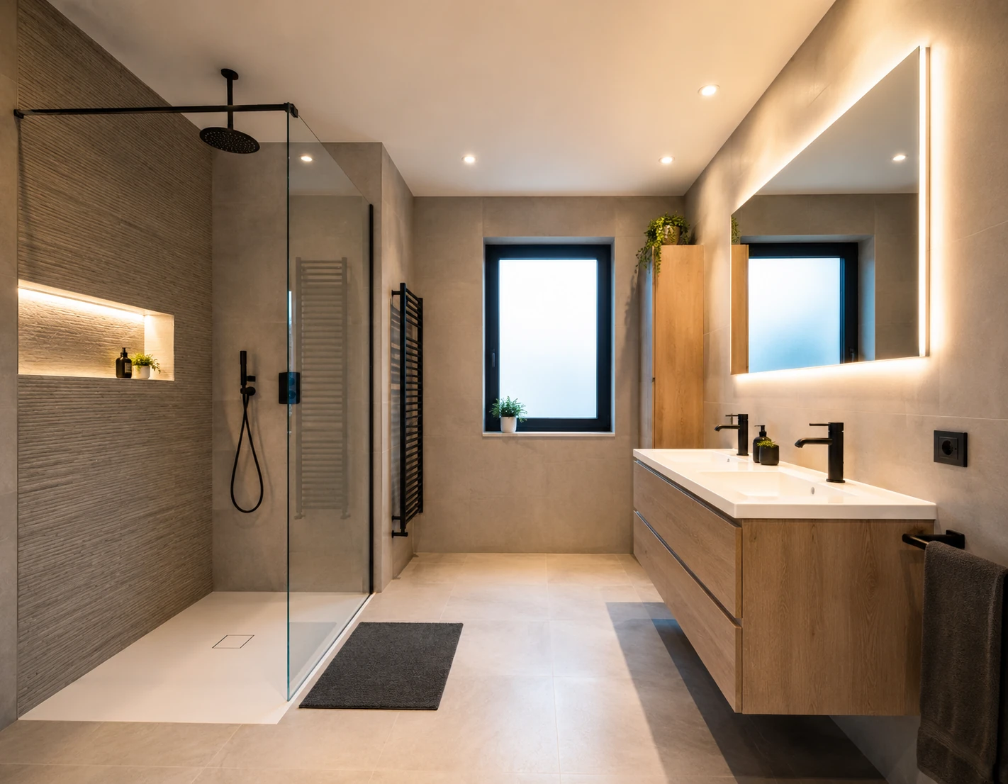 Réalisation de salle de bain par Chauffage Vermeiren